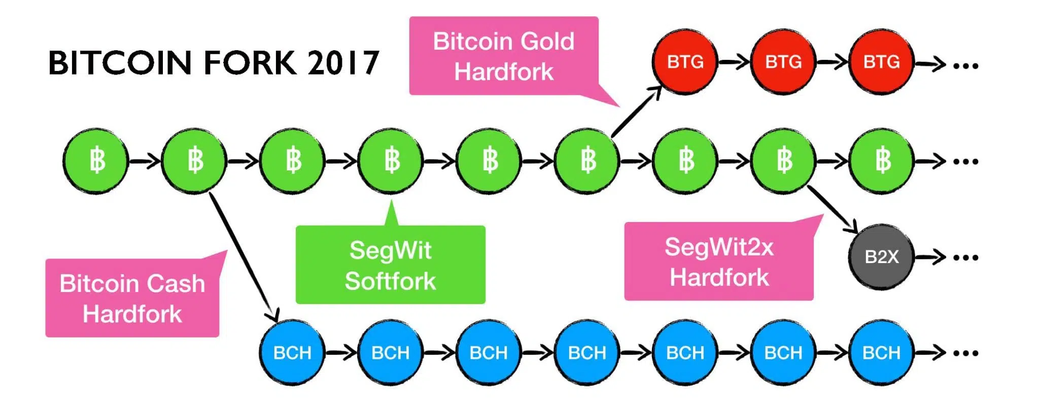 Bitcoin Cash Fork Bitcoin Gold Hardfork